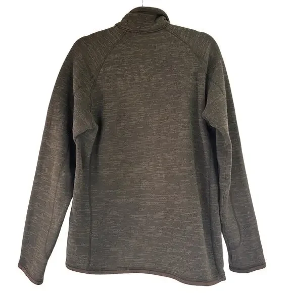 Patagonia Men's Brown Reclaimed Fleece Pullover 1/2 Zip Sweater Size Medium